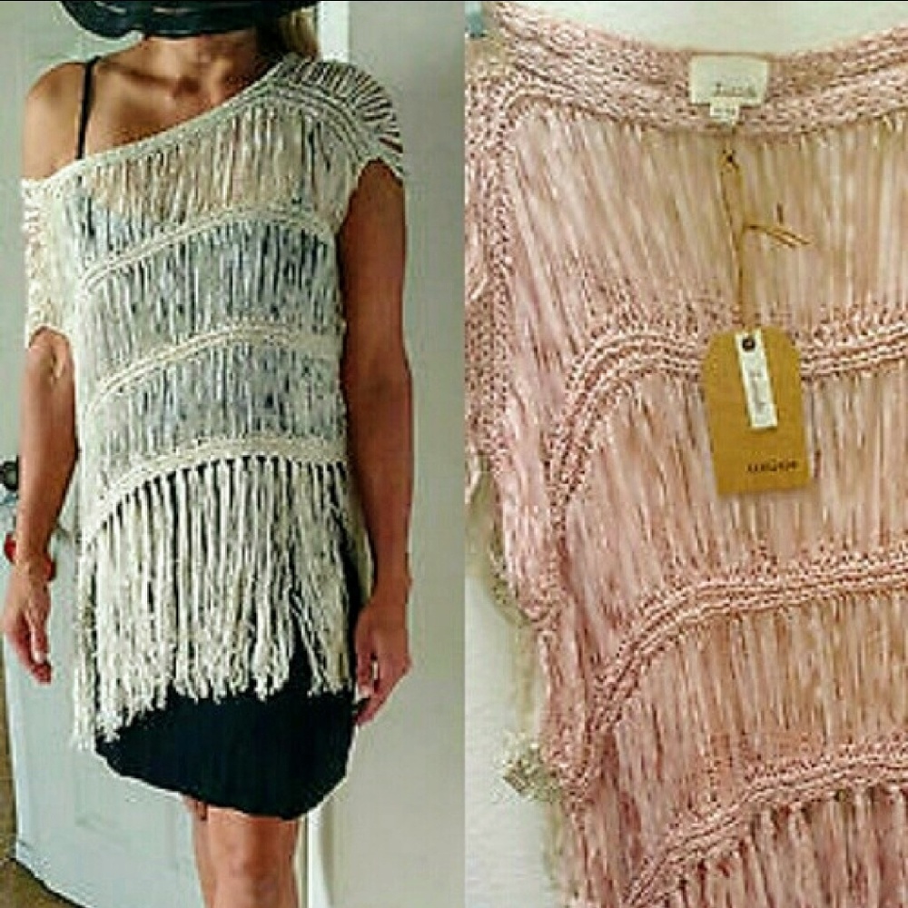 Finge top or swimsuit coverup